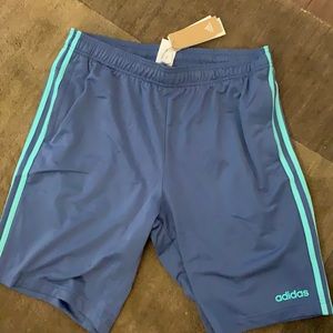 adidas blue athletic shorts